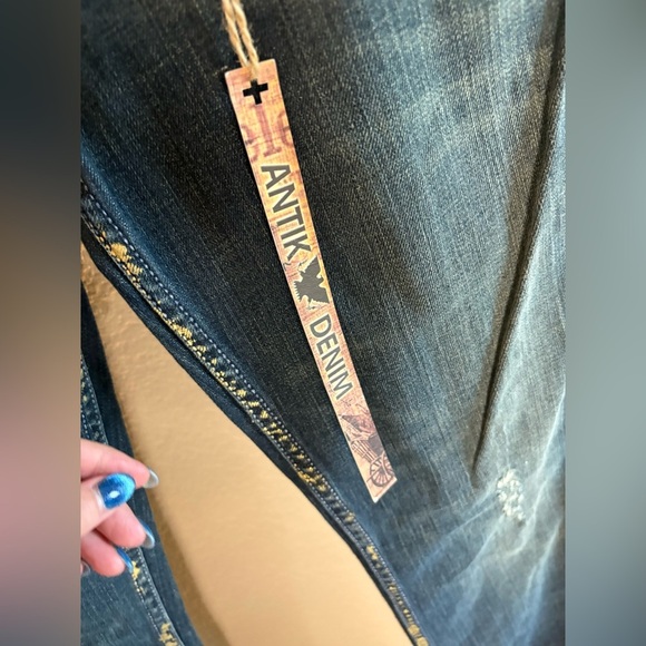 Antik Denim Fawcett 5 Pocket Low Rise Flare Jeans/ NWT/ Size 28 - Picture 2 of 11